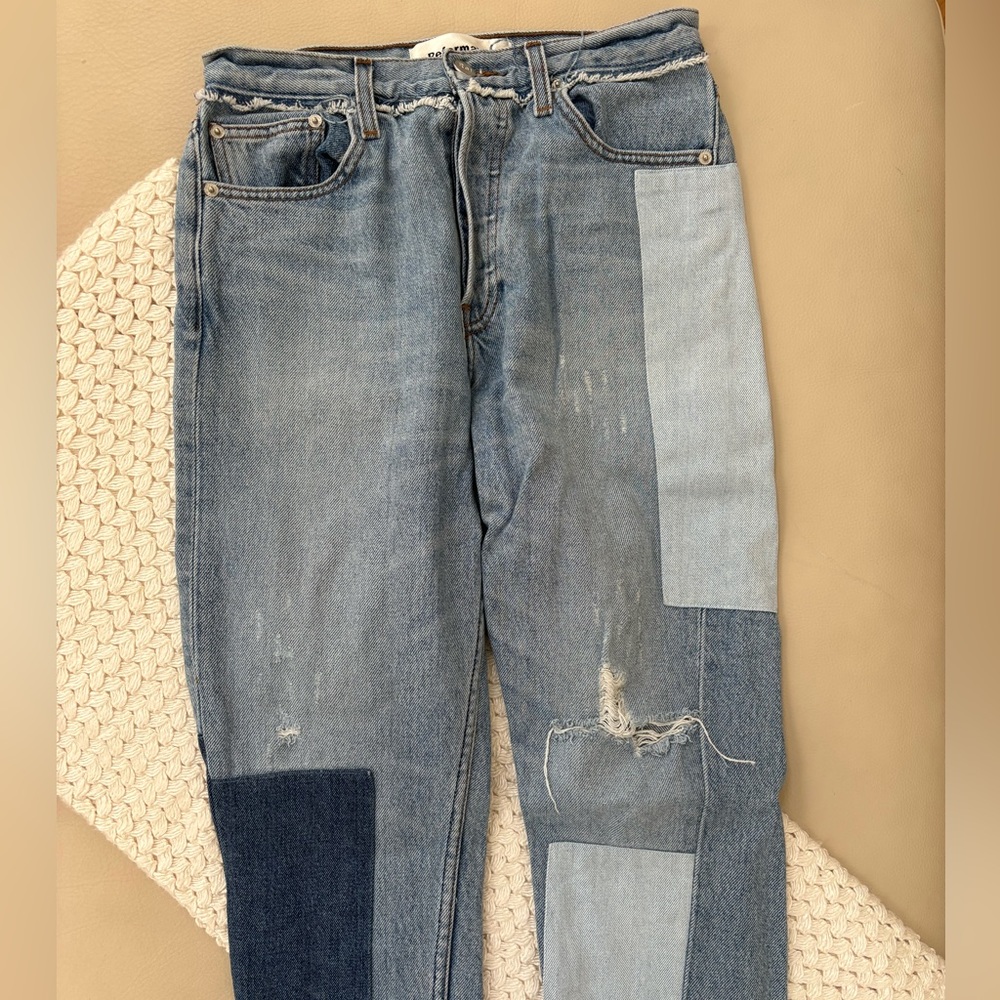 REFORMATION PATCH JEANS